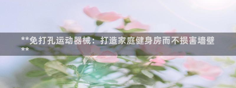 尊龙凯时有封银行卡的吗：**免打孔运动器械：打造家庭