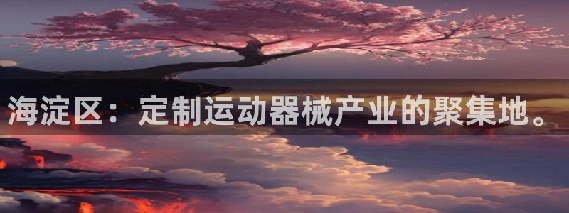 尊龙凯时能不能提现?：海淀区：定制运动器械产业的聚集
