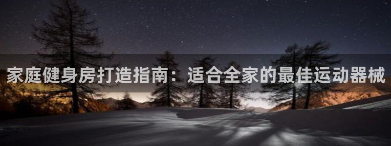 尊龙凯时返现：家庭健身房打造指南：适合全家的最佳运动