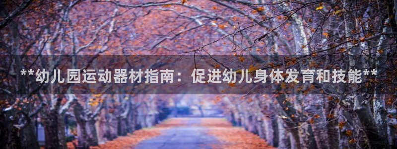 百度一下尊龙：**幼儿园运动器材指南：促进幼儿身体发